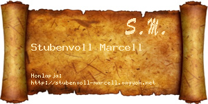 Stubenvoll Marcell névjegykártya
